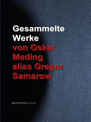 cover image of Gesammelte Werke von Oskar Meding alias Gregor Samarow